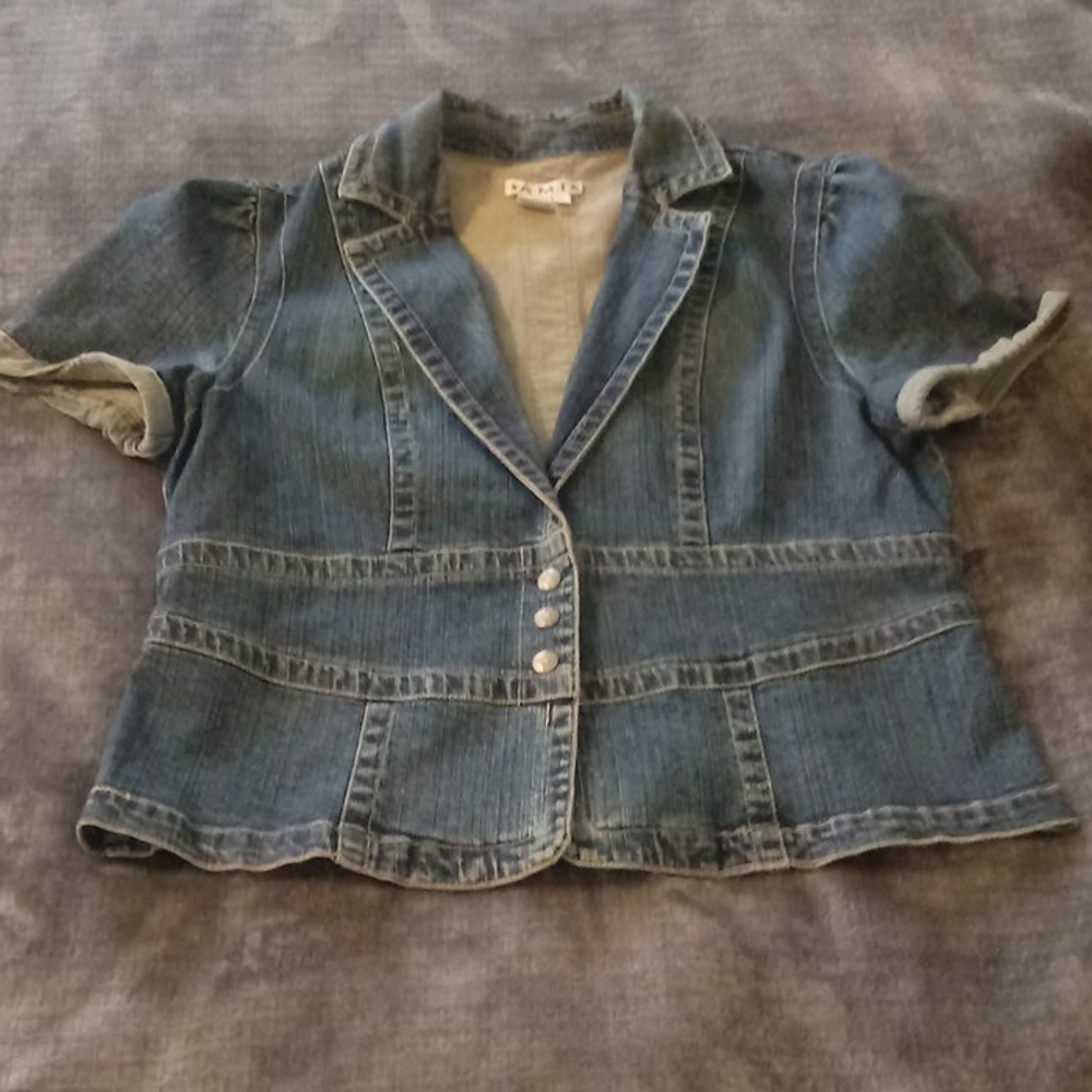 Snap Button Denim jean A.M.I XL overshirt